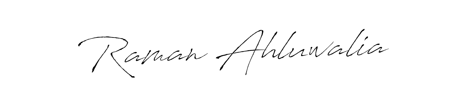 Also we have Raman Ahluwalia name is the best signature style. Create professional handwritten signature collection using Antro_Vectra autograph style. Raman Ahluwalia signature style 6 images and pictures png