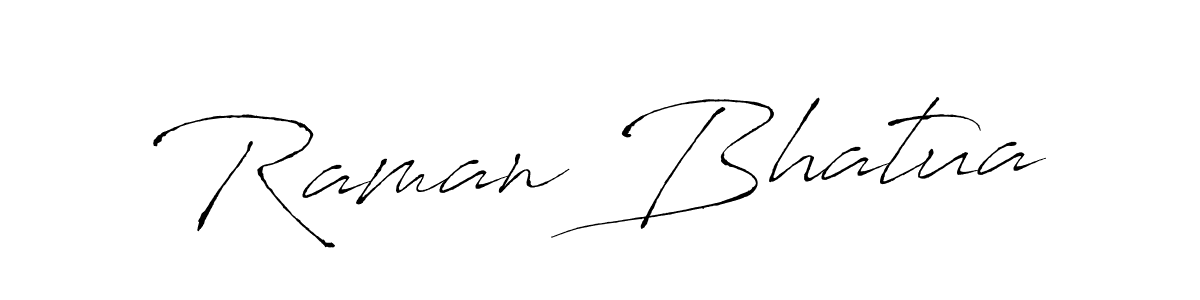 Design your own signature with our free online signature maker. With this signature software, you can create a handwritten (Antro_Vectra) signature for name Raman Bhatua. Raman Bhatua signature style 6 images and pictures png