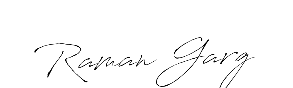 Raman Garg stylish signature style. Best Handwritten Sign (Antro_Vectra) for my name. Handwritten Signature Collection Ideas for my name Raman Garg. Raman Garg signature style 6 images and pictures png