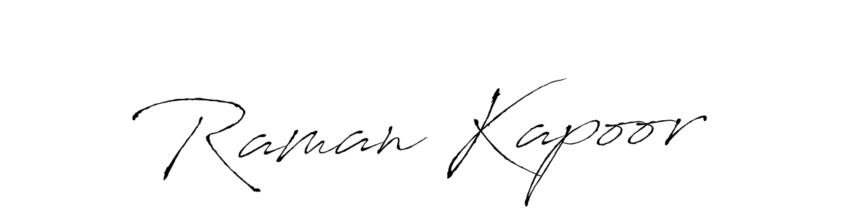 How to make Raman Kapoor signature? Antro_Vectra is a professional autograph style. Create handwritten signature for Raman Kapoor name. Raman Kapoor signature style 6 images and pictures png