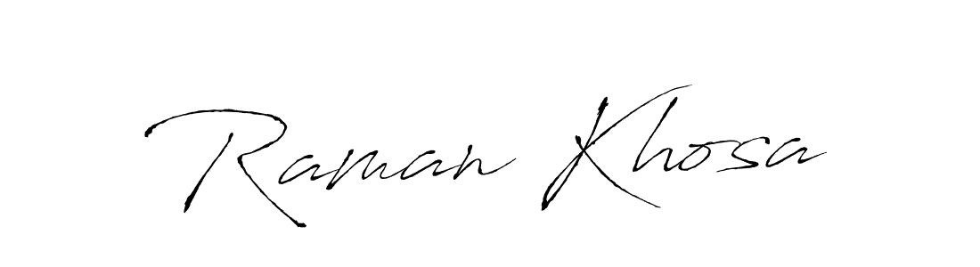 How to make Raman Khosa name signature. Use Antro_Vectra style for creating short signs online. This is the latest handwritten sign. Raman Khosa signature style 6 images and pictures png