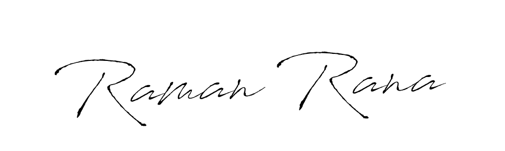 Create a beautiful signature design for name Raman Rana. With this signature (Antro_Vectra) fonts, you can make a handwritten signature for free. Raman Rana signature style 6 images and pictures png