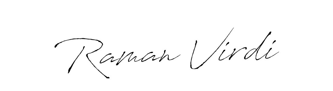 Raman Virdi stylish signature style. Best Handwritten Sign (Antro_Vectra) for my name. Handwritten Signature Collection Ideas for my name Raman Virdi. Raman Virdi signature style 6 images and pictures png