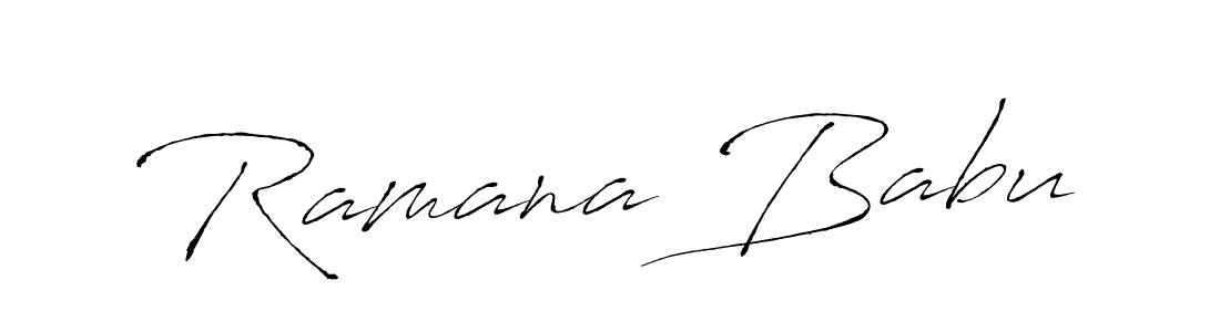 Design your own signature with our free online signature maker. With this signature software, you can create a handwritten (Antro_Vectra) signature for name Ramana Babu. Ramana Babu signature style 6 images and pictures png