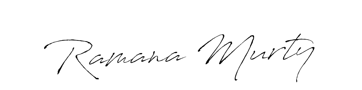 How to make Ramana Murty name signature. Use Antro_Vectra style for creating short signs online. This is the latest handwritten sign. Ramana Murty signature style 6 images and pictures png