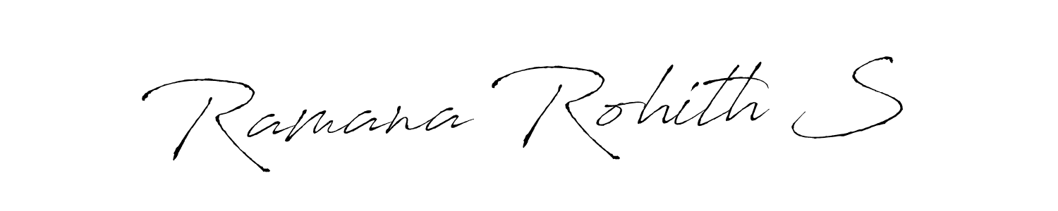 Antro_Vectra is a professional signature style that is perfect for those who want to add a touch of class to their signature. It is also a great choice for those who want to make their signature more unique. Get Ramana Rohith S name to fancy signature for free. Ramana Rohith S signature style 6 images and pictures png