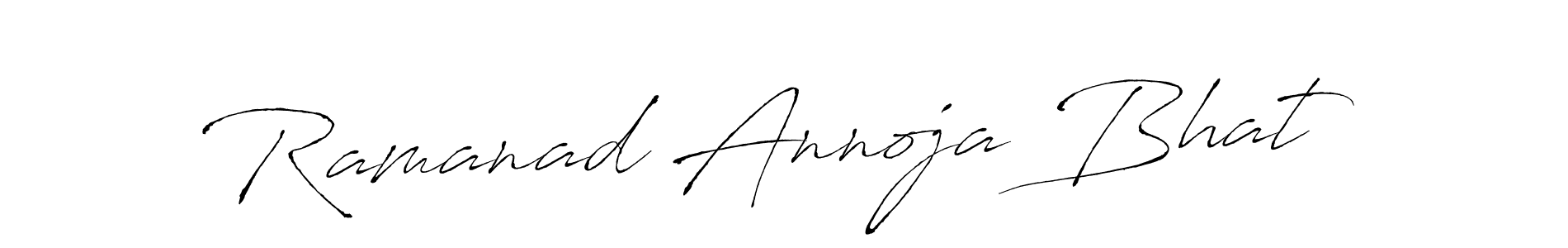 Also You can easily find your signature by using the search form. We will create Ramanad Annoja Bhat name handwritten signature images for you free of cost using Antro_Vectra sign style. Ramanad Annoja Bhat signature style 6 images and pictures png