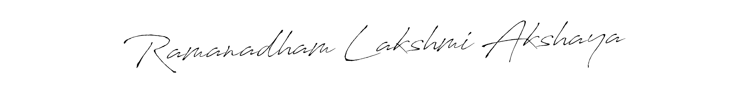 The best way (Antro_Vectra) to make a short signature is to pick only two or three words in your name. The name Ramanadham Lakshmi Akshaya include a total of six letters. For converting this name. Ramanadham Lakshmi Akshaya signature style 6 images and pictures png