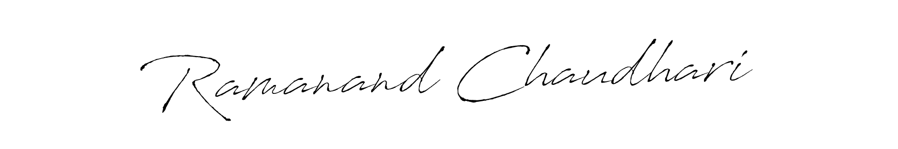 How to make Ramanand Chaudhari name signature. Use Antro_Vectra style for creating short signs online. This is the latest handwritten sign. Ramanand Chaudhari signature style 6 images and pictures png