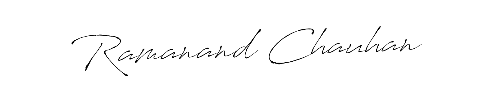 Ramanand Chauhan stylish signature style. Best Handwritten Sign (Antro_Vectra) for my name. Handwritten Signature Collection Ideas for my name Ramanand Chauhan. Ramanand Chauhan signature style 6 images and pictures png