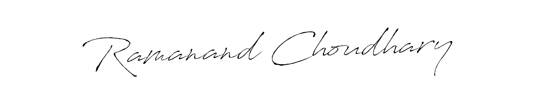 Create a beautiful signature design for name Ramanand Choudhary. With this signature (Antro_Vectra) fonts, you can make a handwritten signature for free. Ramanand Choudhary signature style 6 images and pictures png