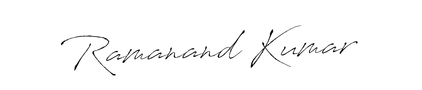 Design your own signature with our free online signature maker. With this signature software, you can create a handwritten (Antro_Vectra) signature for name Ramanand Kumar. Ramanand Kumar signature style 6 images and pictures png