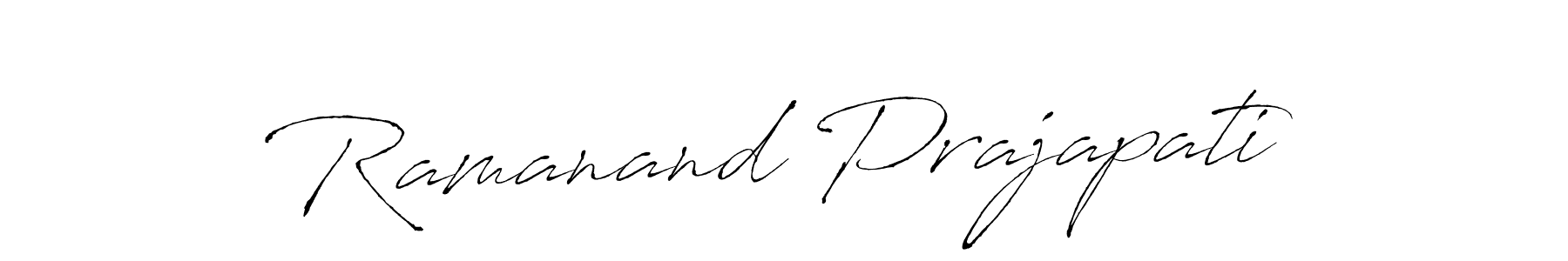 It looks lik you need a new signature style for name Ramanand Prajapati. Design unique handwritten (Antro_Vectra) signature with our free signature maker in just a few clicks. Ramanand Prajapati signature style 6 images and pictures png