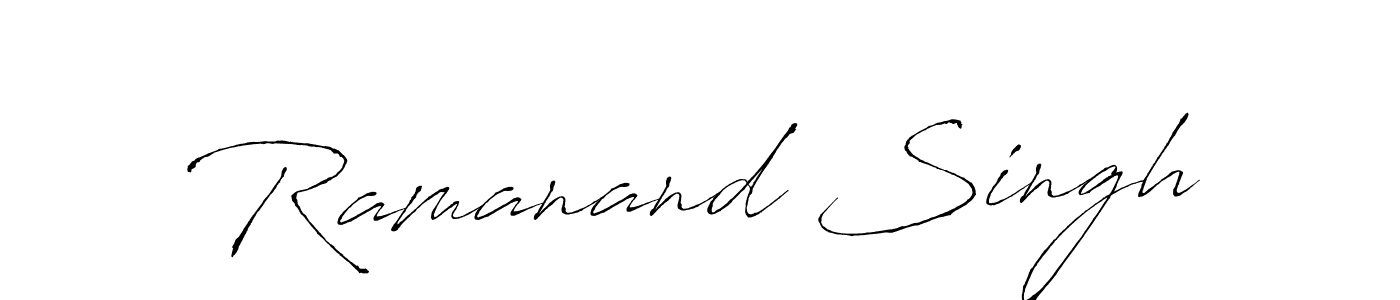 Make a beautiful signature design for name Ramanand Singh. With this signature (Antro_Vectra) style, you can create a handwritten signature for free. Ramanand Singh signature style 6 images and pictures png