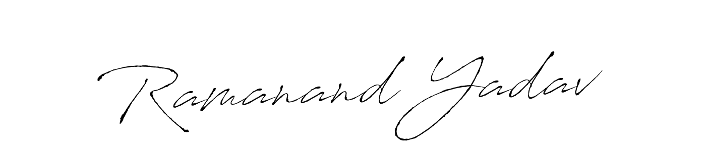 Ramanand Yadav stylish signature style. Best Handwritten Sign (Antro_Vectra) for my name. Handwritten Signature Collection Ideas for my name Ramanand Yadav. Ramanand Yadav signature style 6 images and pictures png