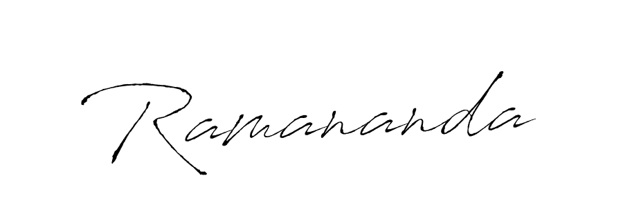 Use a signature maker to create a handwritten signature online. With this signature software, you can design (Antro_Vectra) your own signature for name Ramananda. Ramananda signature style 6 images and pictures png