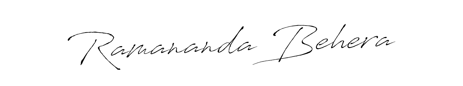 Also You can easily find your signature by using the search form. We will create Ramananda Behera name handwritten signature images for you free of cost using Antro_Vectra sign style. Ramananda Behera signature style 6 images and pictures png