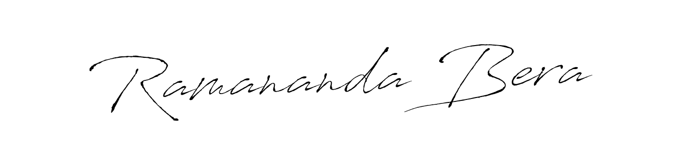 Design your own signature with our free online signature maker. With this signature software, you can create a handwritten (Antro_Vectra) signature for name Ramananda Bera. Ramananda Bera signature style 6 images and pictures png