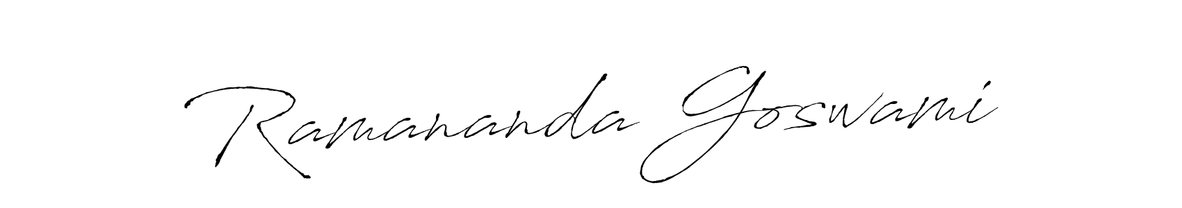 It looks lik you need a new signature style for name Ramananda Goswami. Design unique handwritten (Antro_Vectra) signature with our free signature maker in just a few clicks. Ramananda Goswami signature style 6 images and pictures png