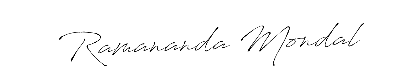 Ramananda Mondal stylish signature style. Best Handwritten Sign (Antro_Vectra) for my name. Handwritten Signature Collection Ideas for my name Ramananda Mondal. Ramananda Mondal signature style 6 images and pictures png