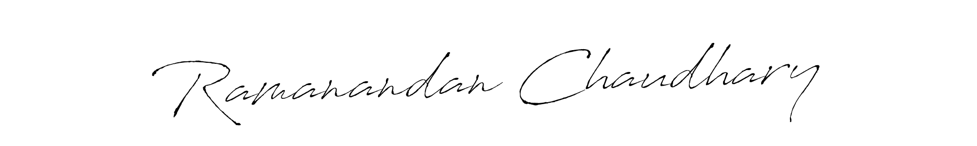 The best way (Antro_Vectra) to make a short signature is to pick only two or three words in your name. The name Ramanandan Chaudhary include a total of six letters. For converting this name. Ramanandan Chaudhary signature style 6 images and pictures png