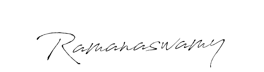 Create a beautiful signature design for name Ramanaswamy. With this signature (Antro_Vectra) fonts, you can make a handwritten signature for free. Ramanaswamy signature style 6 images and pictures png