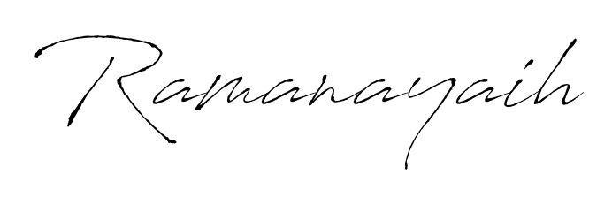Practice writing Ramanayaih with the flow of Antro_Vectra lettering. A fantastic source of inspiration for developing your personal signature style. Ramanayaih signature style 6 images and pictures png