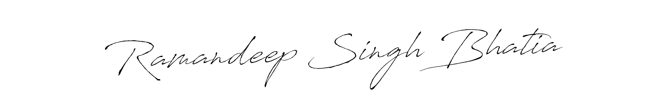 Ramandeep Singh Bhatia stylish signature style. Best Handwritten Sign (Antro_Vectra) for my name. Handwritten Signature Collection Ideas for my name Ramandeep Singh Bhatia. Ramandeep Singh Bhatia signature style 6 images and pictures png