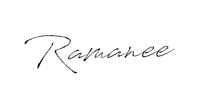 You should practise on your own different ways (Antro_Vectra) to write your name (Ramanee) in signature. don't let someone else do it for you. Ramanee signature style 6 images and pictures png