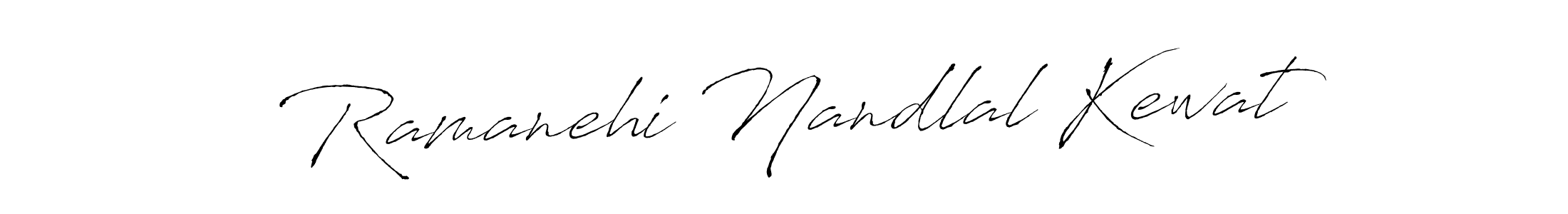 Create a beautiful signature design for name Ramanehi Nandlal Kewat. With this signature (Antro_Vectra) fonts, you can make a handwritten signature for free. Ramanehi Nandlal Kewat signature style 6 images and pictures png