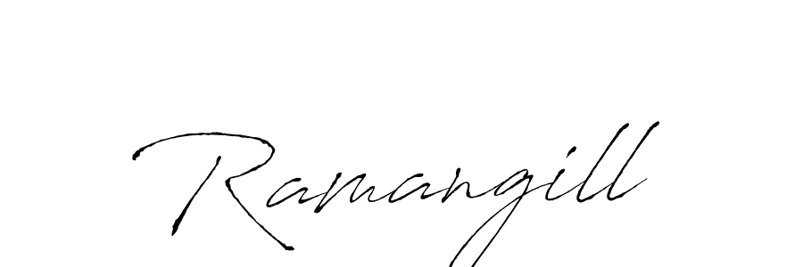 Also we have Ramangill name is the best signature style. Create professional handwritten signature collection using Antro_Vectra autograph style. Ramangill signature style 6 images and pictures png