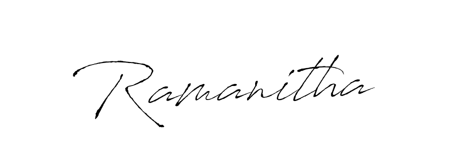 You should practise on your own different ways (Antro_Vectra) to write your name (Ramanitha) in signature. don't let someone else do it for you. Ramanitha signature style 6 images and pictures png