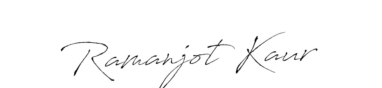 Also You can easily find your signature by using the search form. We will create Ramanjot Kaur name handwritten signature images for you free of cost using Antro_Vectra sign style. Ramanjot Kaur signature style 6 images and pictures png