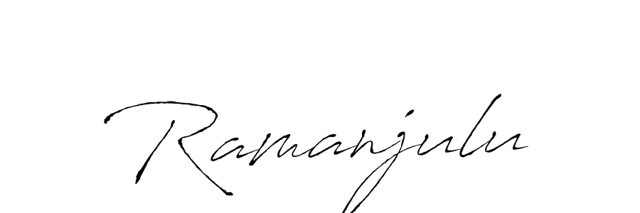 Ramanjulu stylish signature style. Best Handwritten Sign (Antro_Vectra) for my name. Handwritten Signature Collection Ideas for my name Ramanjulu. Ramanjulu signature style 6 images and pictures png