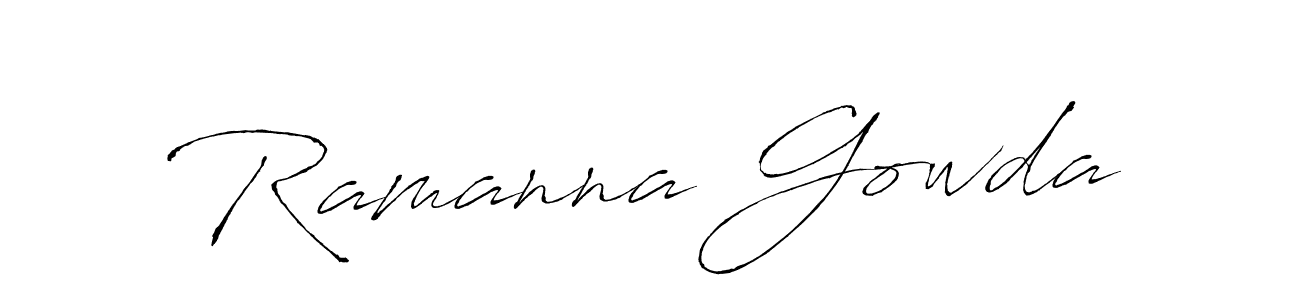 Use a signature maker to create a handwritten signature online. With this signature software, you can design (Antro_Vectra) your own signature for name Ramanna Gowda. Ramanna Gowda signature style 6 images and pictures png