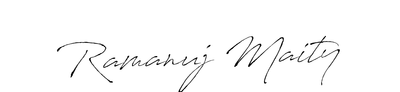 You should practise on your own different ways (Antro_Vectra) to write your name (Ramanuj Maity) in signature. don't let someone else do it for you. Ramanuj Maity signature style 6 images and pictures png