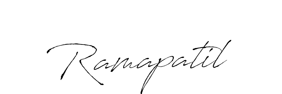 How to make Ramapatil signature? Antro_Vectra is a professional autograph style. Create handwritten signature for Ramapatil name. Ramapatil signature style 6 images and pictures png