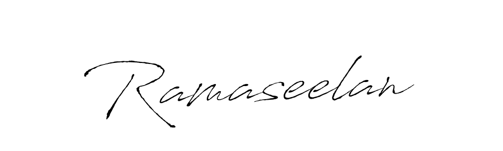 Create a beautiful signature design for name Ramaseelan. With this signature (Antro_Vectra) fonts, you can make a handwritten signature for free. Ramaseelan signature style 6 images and pictures png