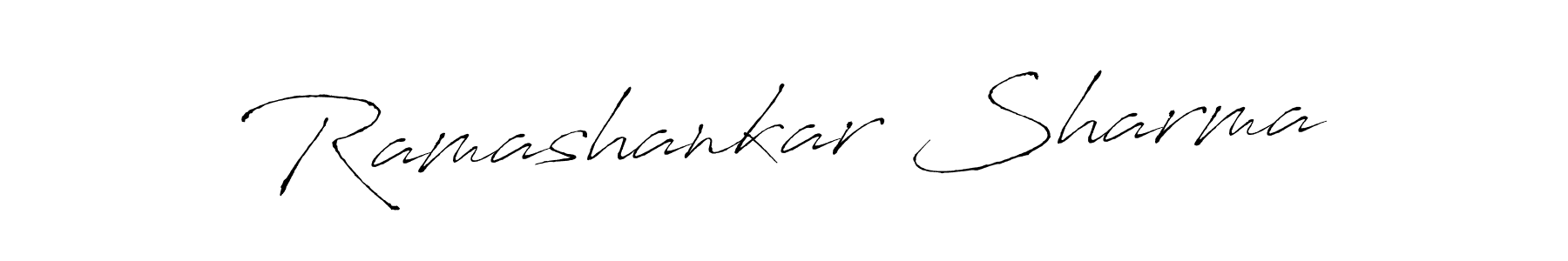 Use a signature maker to create a handwritten signature online. With this signature software, you can design (Antro_Vectra) your own signature for name Ramashankar Sharma. Ramashankar Sharma signature style 6 images and pictures png