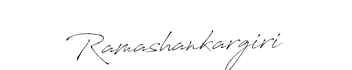 How to make Ramashankargiri name signature. Use Antro_Vectra style for creating short signs online. This is the latest handwritten sign. Ramashankargiri signature style 6 images and pictures png