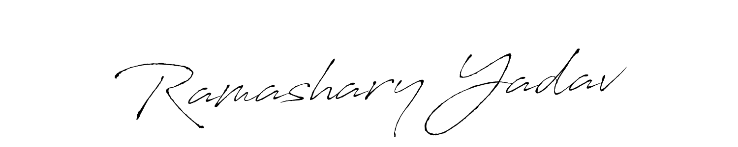 Antro_Vectra is a professional signature style that is perfect for those who want to add a touch of class to their signature. It is also a great choice for those who want to make their signature more unique. Get Ramashary Yadav name to fancy signature for free. Ramashary Yadav signature style 6 images and pictures png