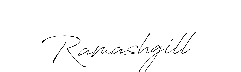 How to make Ramashgill signature? Antro_Vectra is a professional autograph style. Create handwritten signature for Ramashgill name. Ramashgill signature style 6 images and pictures png