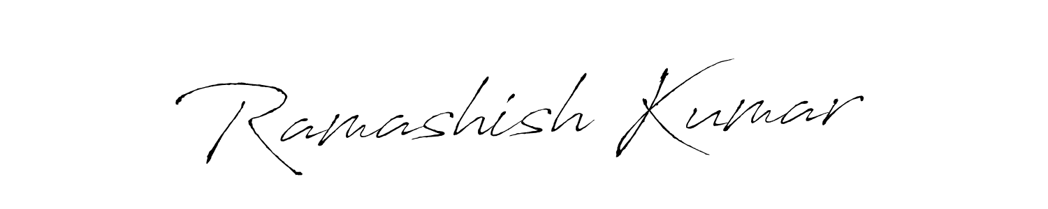 Antro_Vectra is a professional signature style that is perfect for those who want to add a touch of class to their signature. It is also a great choice for those who want to make their signature more unique. Get Ramashish Kumar name to fancy signature for free. Ramashish Kumar signature style 6 images and pictures png