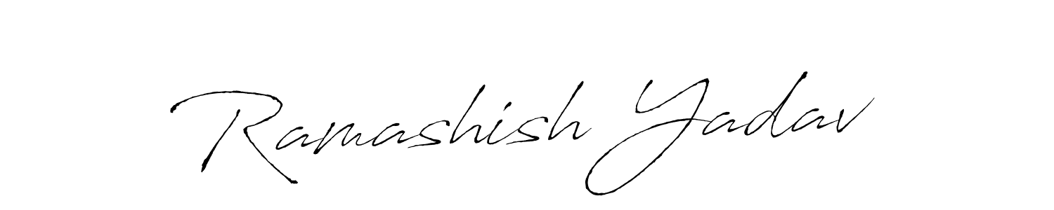 Ramashish Yadav stylish signature style. Best Handwritten Sign (Antro_Vectra) for my name. Handwritten Signature Collection Ideas for my name Ramashish Yadav. Ramashish Yadav signature style 6 images and pictures png