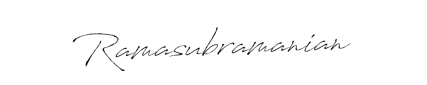 Ramasubramanian stylish signature style. Best Handwritten Sign (Antro_Vectra) for my name. Handwritten Signature Collection Ideas for my name Ramasubramanian. Ramasubramanian signature style 6 images and pictures png