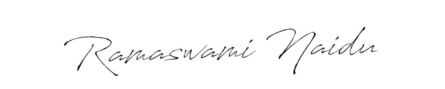 You should practise on your own different ways (Antro_Vectra) to write your name (Ramaswami Naidu) in signature. don't let someone else do it for you. Ramaswami Naidu signature style 6 images and pictures png