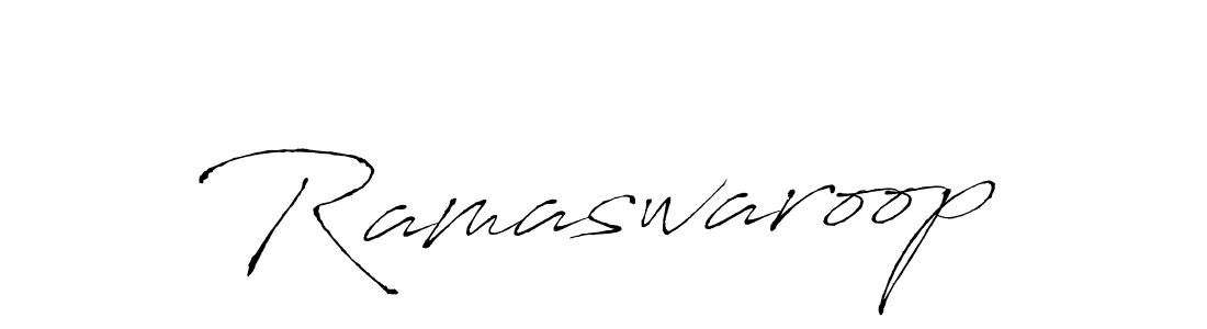 You should practise on your own different ways (Antro_Vectra) to write your name (Ramaswaroop) in signature. don't let someone else do it for you. Ramaswaroop signature style 6 images and pictures png