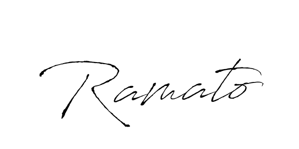 Make a beautiful signature design for name Ramato. With this signature (Antro_Vectra) style, you can create a handwritten signature for free. Ramato signature style 6 images and pictures png