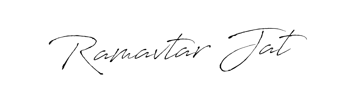 How to make Ramavtar Jat name signature. Use Antro_Vectra style for creating short signs online. This is the latest handwritten sign. Ramavtar Jat signature style 6 images and pictures png