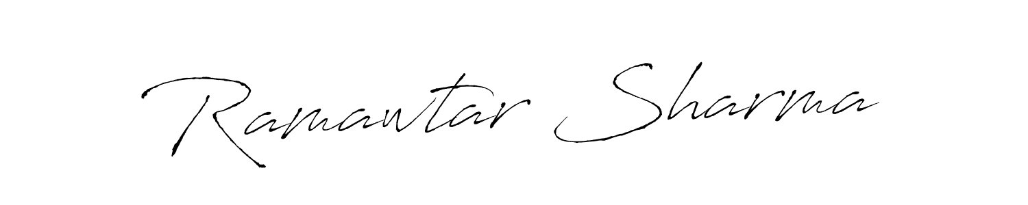 Create a beautiful signature design for name Ramawtar Sharma. With this signature (Antro_Vectra) fonts, you can make a handwritten signature for free. Ramawtar Sharma signature style 6 images and pictures png